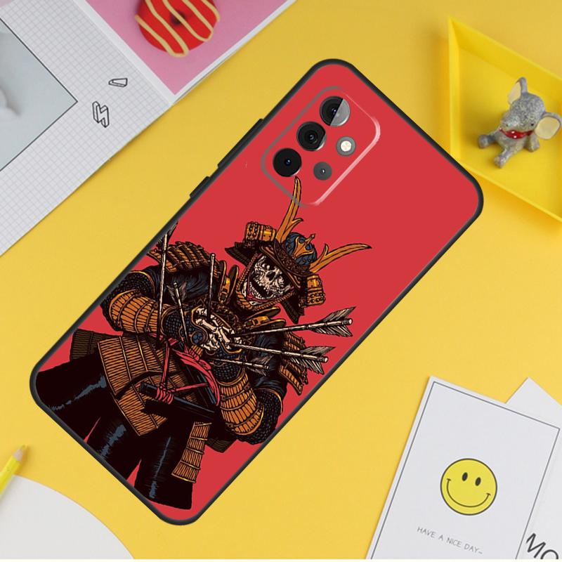 Japanese Samurai Warrior Case For Samsung Galaxy A15 A17 A54 A34 A14 A13 A23 A33 A53 A52 A32 A12 A56 A36 A16 A35 A55