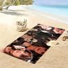 Hathaway Print Beach Towel, Large Soft Quick Dry Towel for Beach Camping Swimming