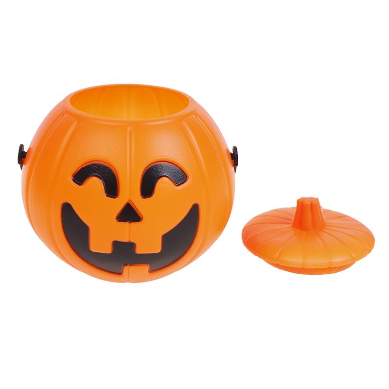 Halloween Party Props Plastic Pumpkin Bucket Decorate Halloween Decoration