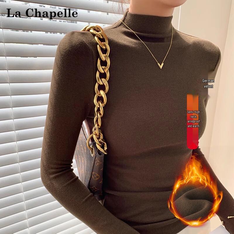 

La Chapelle Women s Thermal Mock Neck Base Layer Top XL