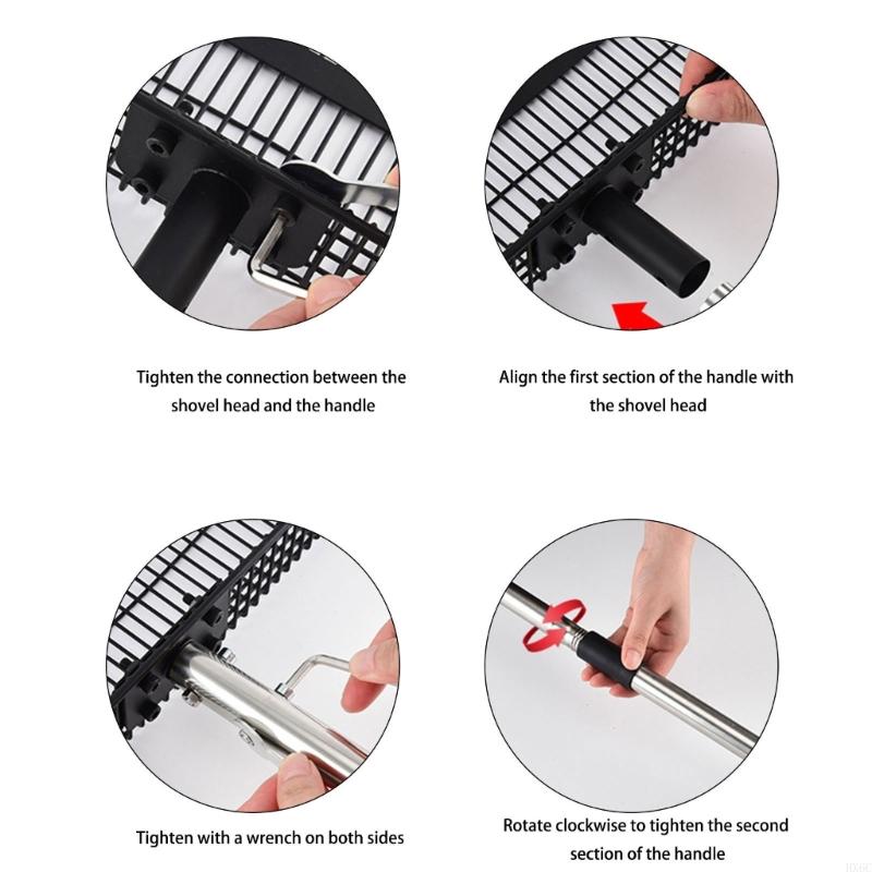 Variable Size Poultry Waste Tool With Integrated Cleaner For Easy Pet Care HX6C