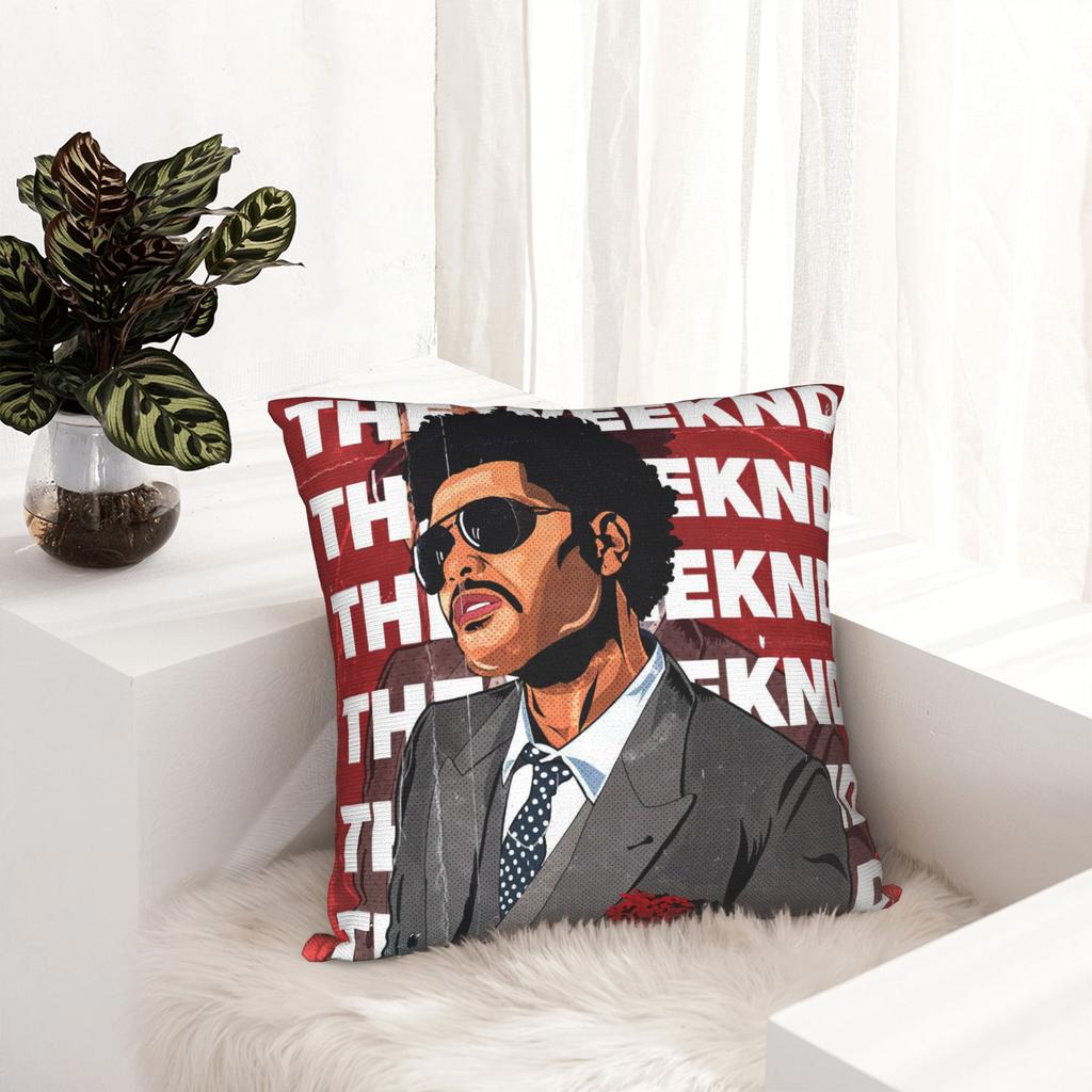 The Weeknd Rapper Singer Pillowcase Soft Polyester Cushion Cover Decorations Pillow Case Cover Seater 45X45Cm