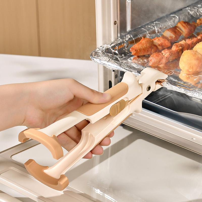 Anti Scald Bowl Holder Clip 2 In 1 Hot Bowl Gripper Dish Lifter Clips Silicone Clamp Heat-Resistant Tongs Kitchen Gadgets