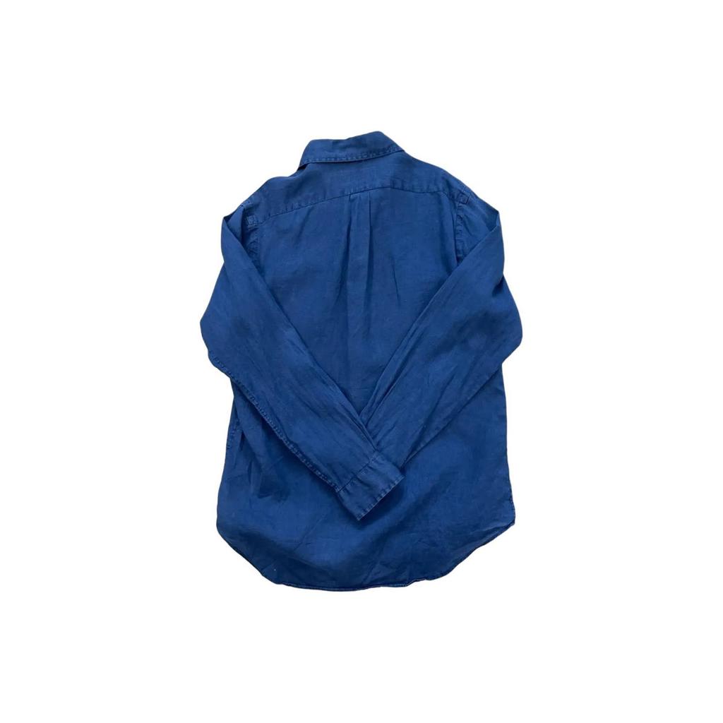 Polo Ralph Lauren Solid Color Pony Embroidered Single-Breasted Casual Long Sleeve Shirt Men Shirts Dark-Blue 710634467-007