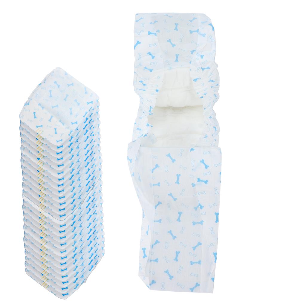 Male Dog Diapers Bamboo Charcoal Deodorization Pet Disposable Belly Wrap Bands with Leaking ProtectionXS. 26pcs