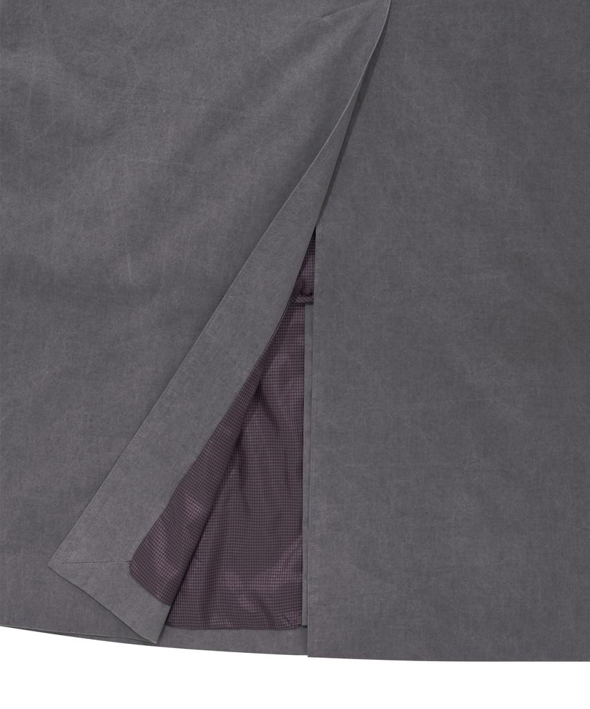 Ajobyajo Washed Cotton Oversized Coat [Purple]