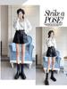 Women's Black PU Leather High-Waist Wide-Leg Shorts - New Autumn/Winter 2024 Casual Slimming Design