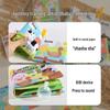 Baby Cognitive Cloth Book: Ocean, Forest & Farm Animals - Tear-Resistant & Interactive