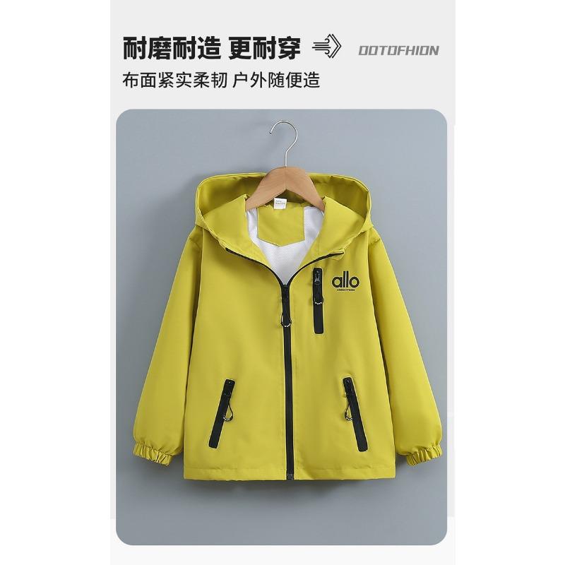 Boys Kids Windproof Outdoor Windbreaker Jacket Children Casual Outerwear Top