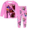 Children's Fashion Suit Skirt Round Neck Long Sleeve Top Pants