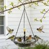 Cascade Hanging Bird Bath Fountain 3 Layer Bird Feeder Creative Bird Bath Bowl  Outdoor