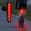 Rechargeable Bike Tail Light 6 Light Modes Cycling Safety Warning Light Bike Lights for Night Riding Laser Line Warning Lamp