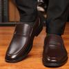 Formal Shoes for Men Slip On Casual Business Shoes Fashion Office Worker Men's Leather Shoes