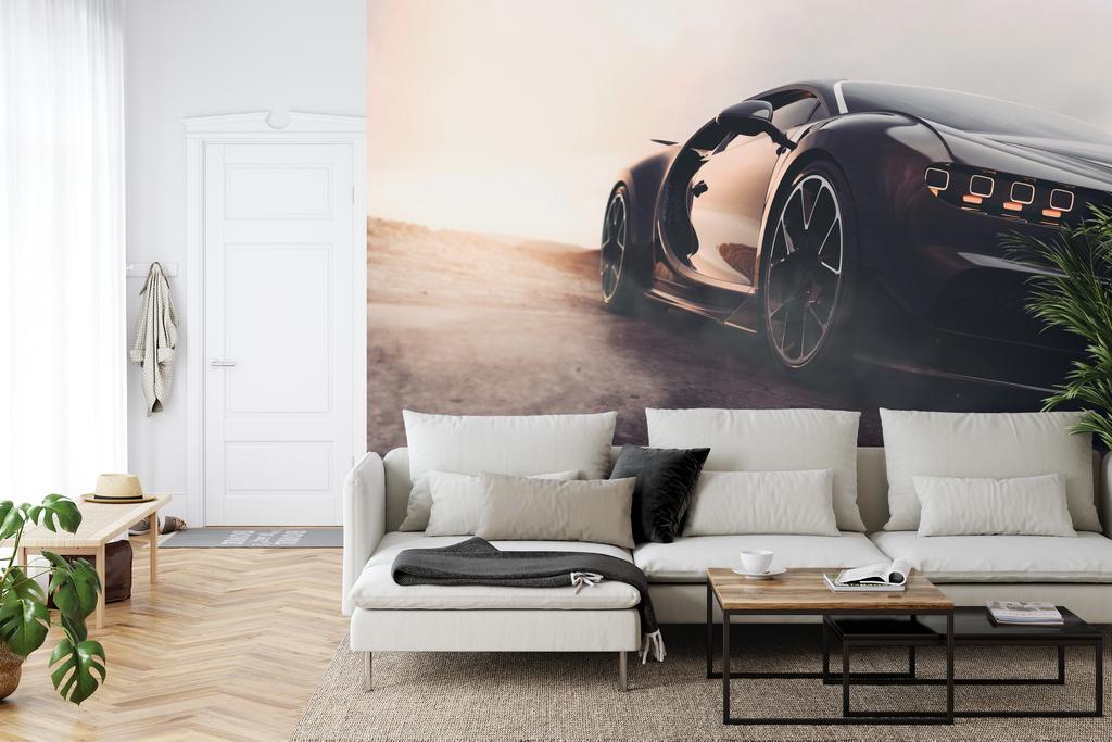 Photomural Sport Car In The Desert Washable Fleece 315x210