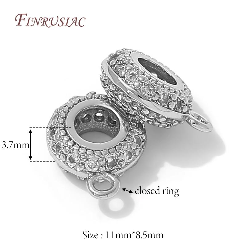 18K Gold Plated Brass with Zircon Bails,Jewelry Bail,Necklace Pendant Holder,Bails For Pendants,Supplies For Jewelry Accessories