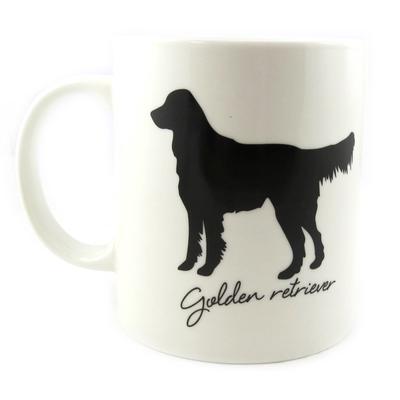 [M4013] - Elfenbeinfarbener „Golden Retriever“-Becher