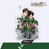 Attack on Titan Eren & Sasha Acrylic Standee, 16cm Large Anime Figure, Double-Sided Film Desktop Decoration, Shingeki no Kyojin Collectible Gift