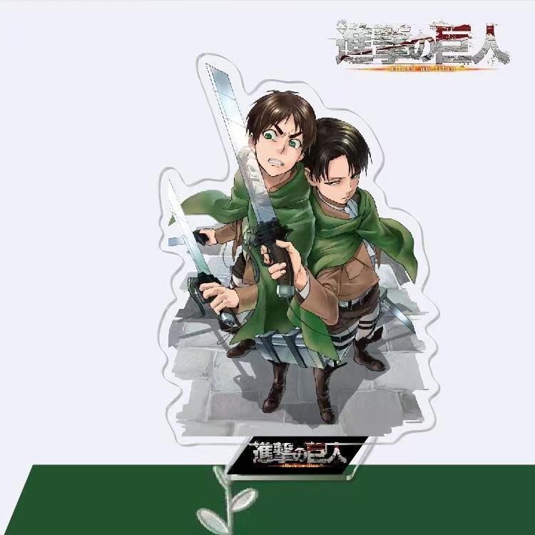 Attack on Titan Eren & Sasha Acrylic Standee, 16cm Large Anime Figure, Double-Sided Film Desktop Decoration, Shingeki no Kyojin Collectible Gift