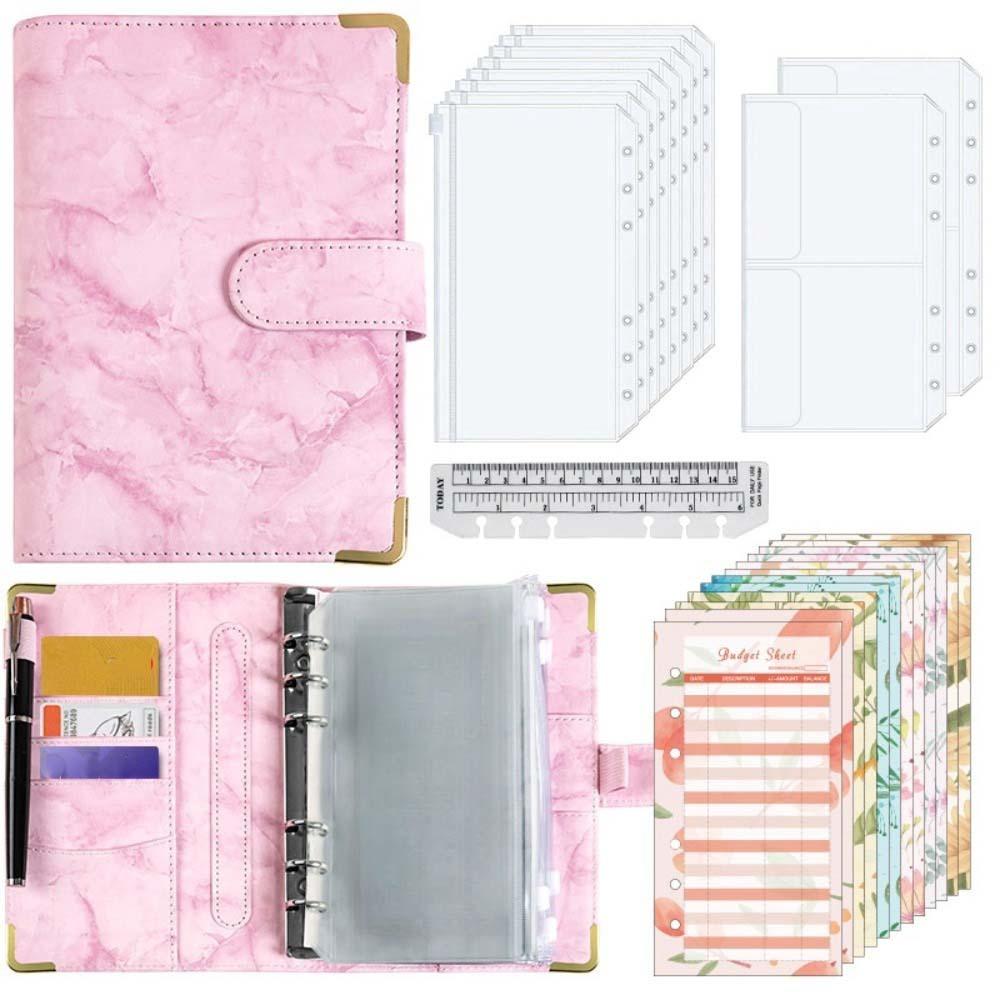 

Мраморирование Папка для экономии денег Держатель для карточек Книга для денежного бюджета Книга для сберегательных челленджей Экономьте деньги Pink Gold Edge