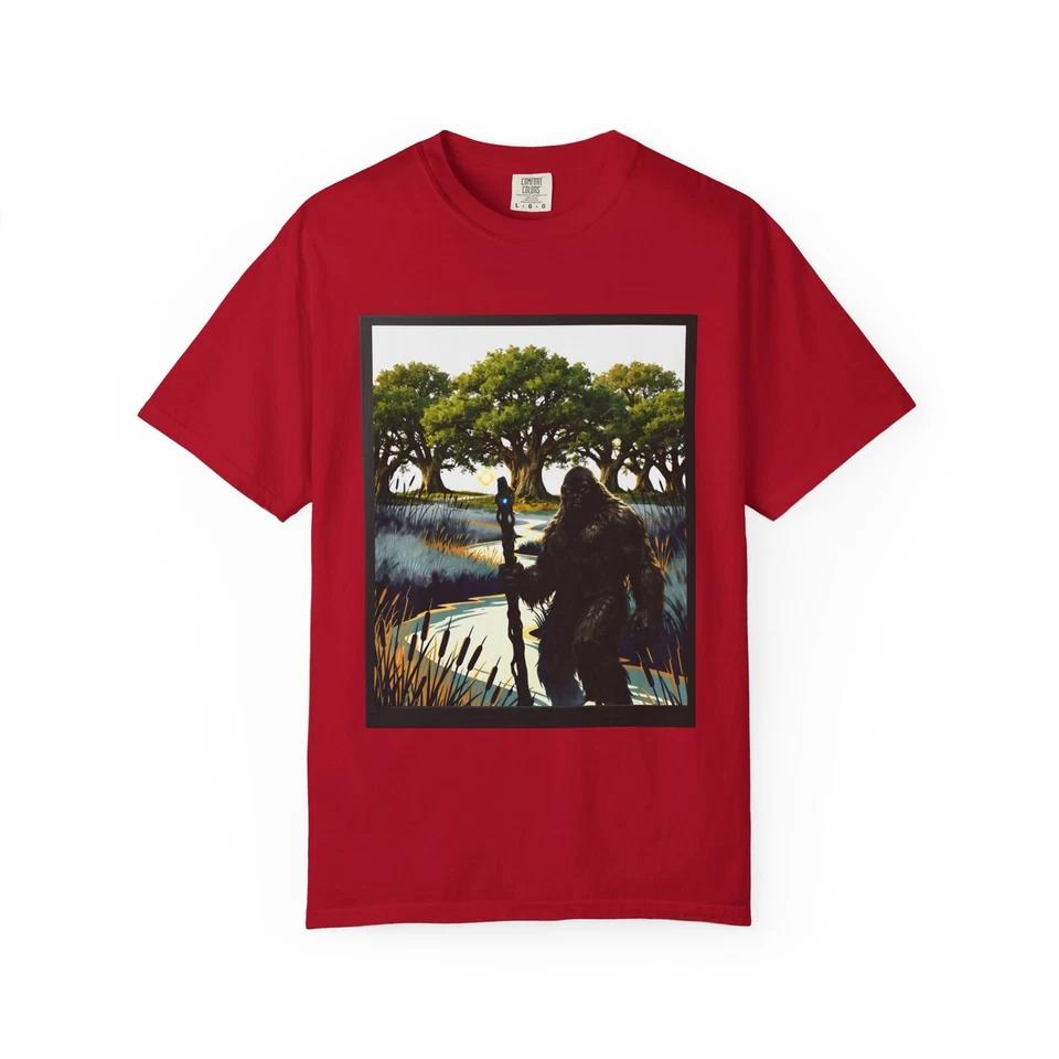 Sasquatch ,Bigfoot T-shirt | Cryptid Nature Scene 6 L