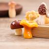 10pcs Mini Ornaments DIY Resin Mushroom Ornaments Cute Simulation Mushroom Black Fungus 11 Styles
