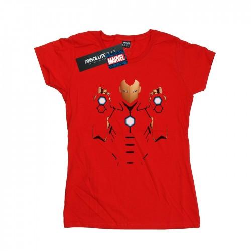 Marvel Womens/Ladies Iron Man Armoured Suit Cotton T-Shirt