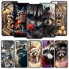Mapache Phone Case for Samsung Galaxy A55 A35 A17 A07 A15 A13 A25 A51 A71 A72 A73 A32 A52 A52S A41 5G Soft TPU Shell Fundas Bags