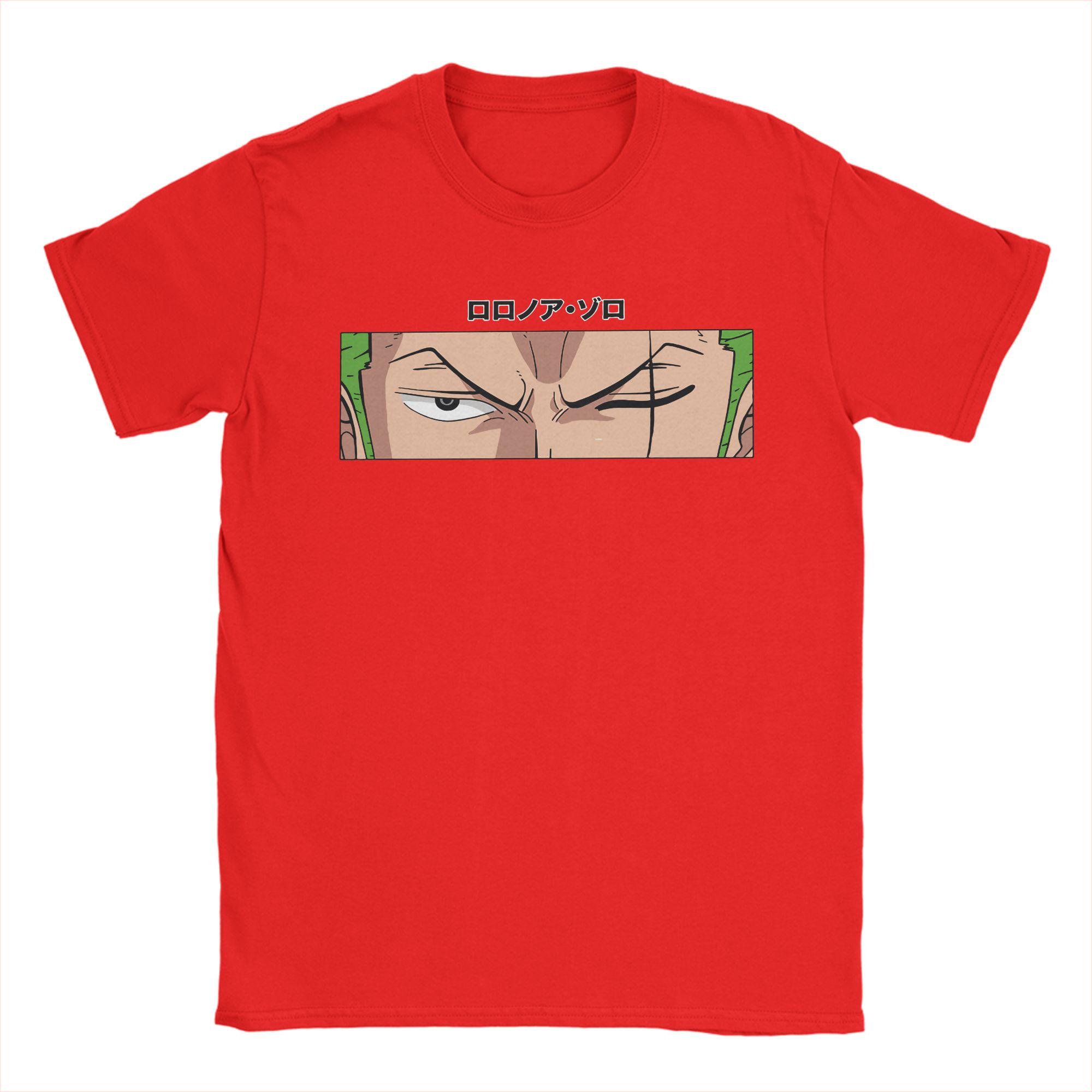 

Vintage Roronoa Zoro Box Ones Pieces TShirt Men Crewneck Pure Cotton T Shirts Short Sleeve Tee Shirt Plus Size Clothing S