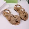 Outdoor Beach Casual Slippers Women Bow Flat Shoes Home Slides Women Sandals 2025 New Summer Lightweight Sandals Women