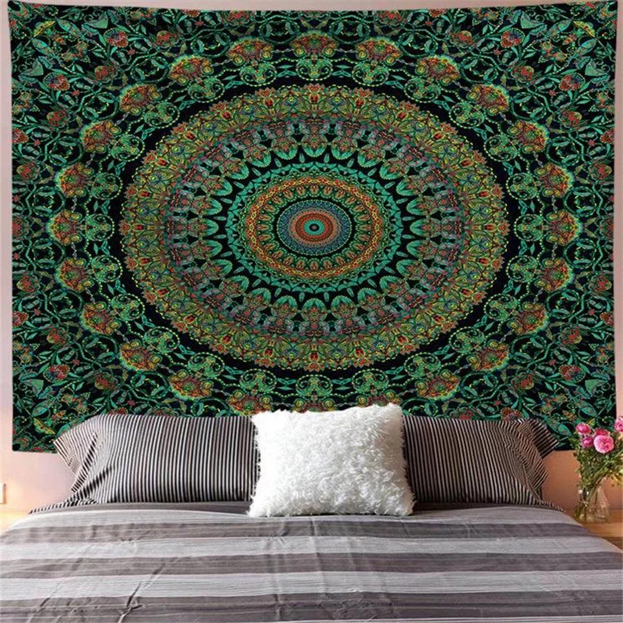 Mandala Wandkleed Bohemian Wandkleed Psychedelisch Hippie Bohemian Wandkleed Slaapkamer Decoratie