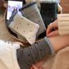 Lace tube socks women's stockings thermal socks gray cotton socks versatile women's socks Trendy Polka Dot Crew Socks Color-block Cuff Casual Socks