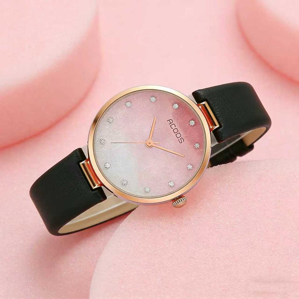 Light Luxury Temperament Women'S Gradual Change Of Color Watch Fashion Glitter Girls Belt Watch Mori Women'S Quartz Watch Rhinestone Women'S Watch