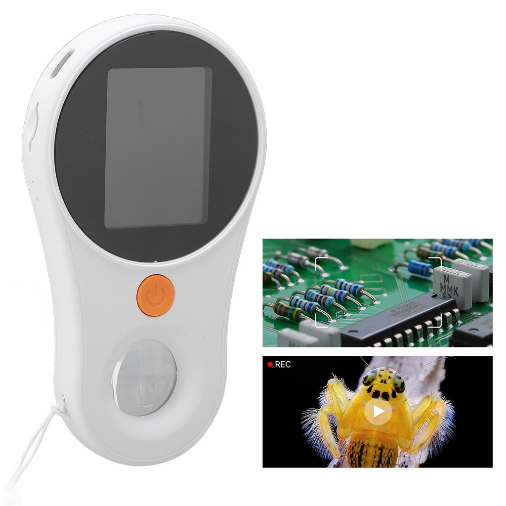NaMacro Microscope with 8 LEDs 2MP Lens Fixed   2.0 Inch   Color Screen 500X Handheld Magnifying Glass