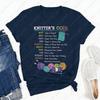 Trend Creative Cotton Shirt Knitters Code Simple Casual Style Oneck Printed Tops Love Knitting Gift Funny Vintage Women Tshirt