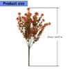 Set of 12 Artificial Fall Leaf Branches for Table Arrangements Long Eucalyptuses Stems Home Decoration Party Accessory