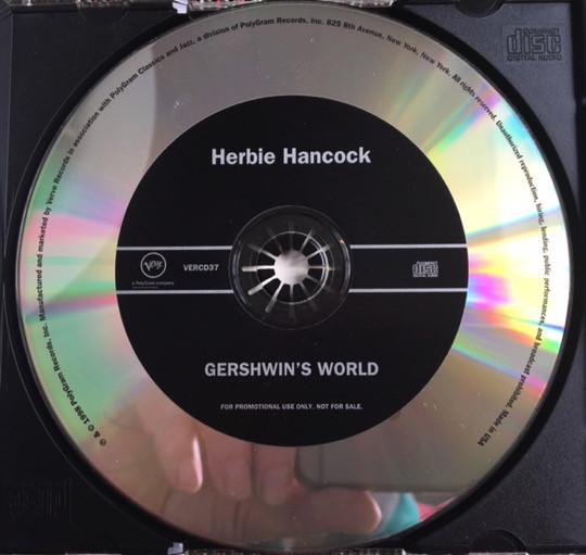 

CD HERBIE HANCOCK - Gershwin s World VERCD37PROMO Verve Records 1998 US Jazz Used