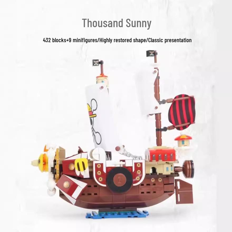 Thousand Sunny Pirate Ship with Chopper Figurine Building Blocks Toy, Model SY6299