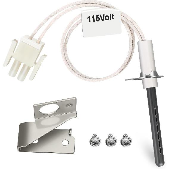 Upgraded 903110A 903110 Furnace Hot Surface Ignitors With Plug, Round Silicon Nitride Universal Hot Surface Kit, Replaceable For Nordyne Furnace