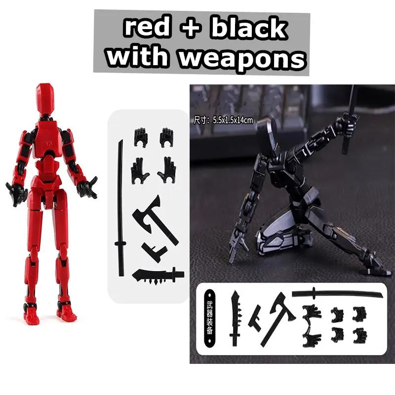 1249pcs Luminous Titan 13 Action Figures T13 Figure 3D Printed Multi-Jointed Movable Lucky 13 Action Figure Nova Figure Dummy