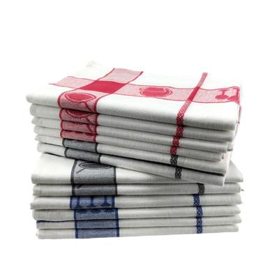 Kökshanddukar (X12) 45 x 70 - 100 % högabsorberande jacquardbomull