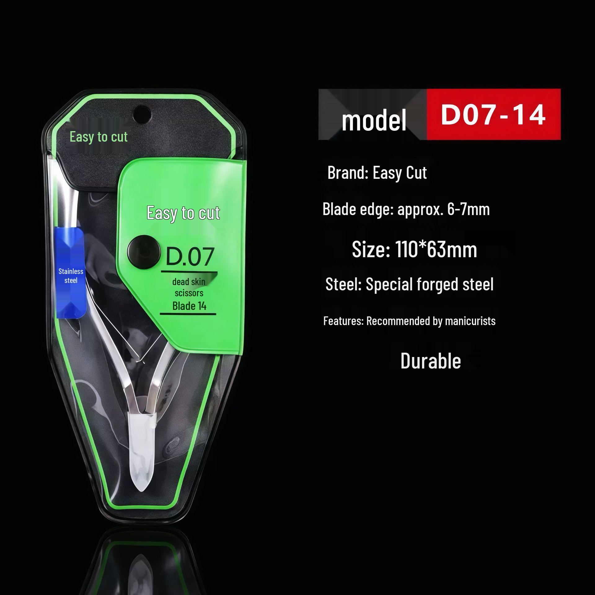 Easy Cut D·07 Stainless Steel Cuticle Nippers - Vietnamese Style Small Sharp Blade Nail Tool Set