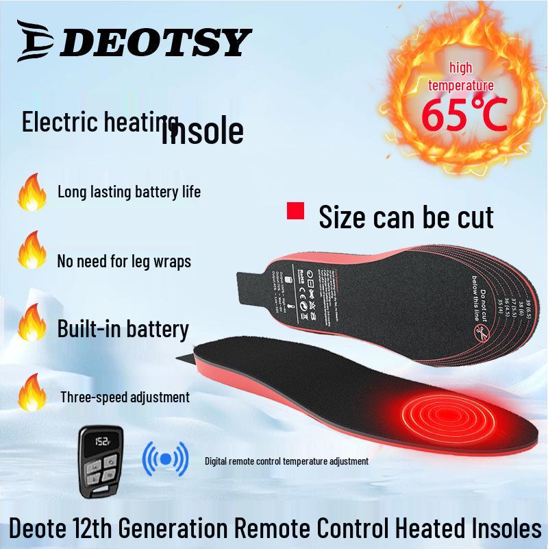 Smart Unisex Heating Insoles with APP Control & USB Charging