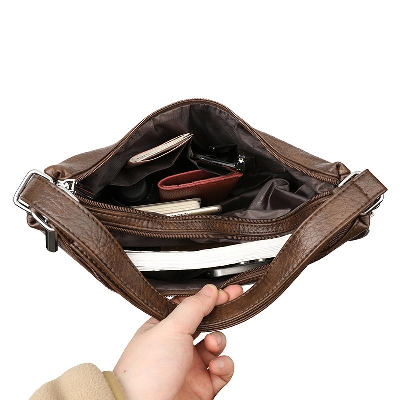 Women's Large Capacity Crossbody Bag PU Shoulder Tote Bag