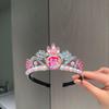 Elsa Frozen Blue Rhinestone Pearl Crown Headband for Children