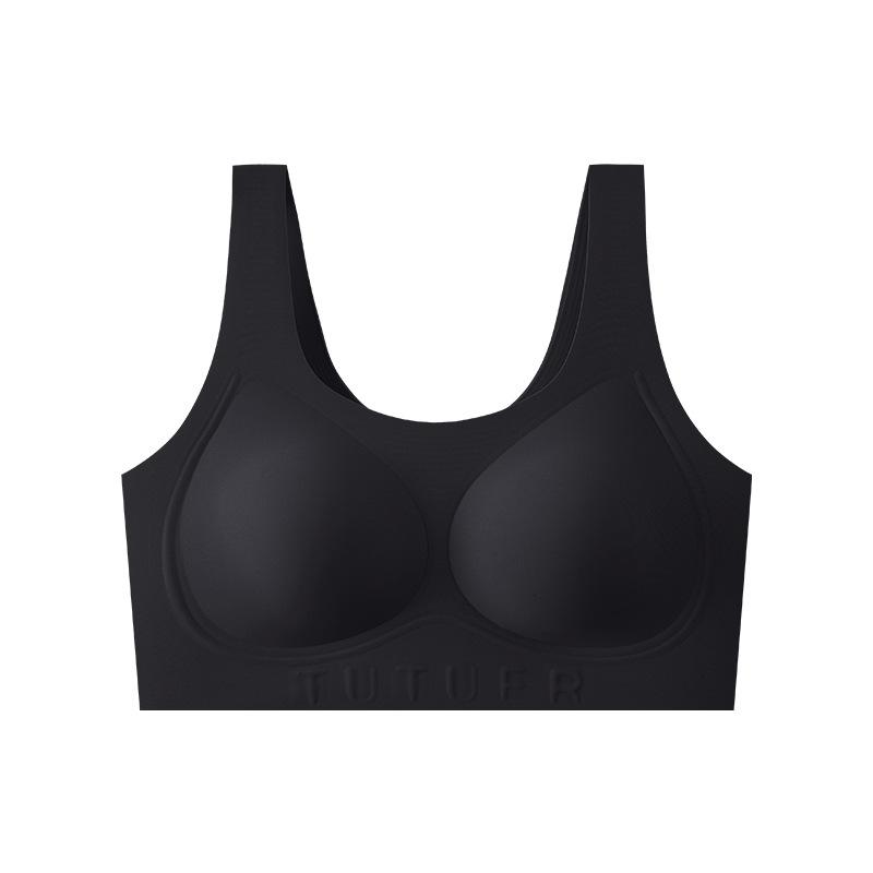 

Liquid foundation has no traces, no steel ring, large chest shows small breast, anti-sagging, pull and gather, bra vest xf code【 60-72.5kg 】 чорний