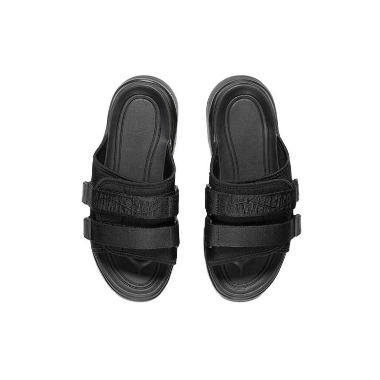 Li Ning CF Tracing Rubber Sole Quiet Slide Slippers Women's Black AGAS012-2