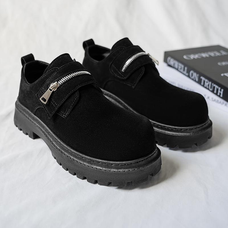 

Men s Leather Shoes for Autumn and Winter Commuting Fashionable and Casual Shoes Comfortable Breathable and Simple Fashion 39 чёрный