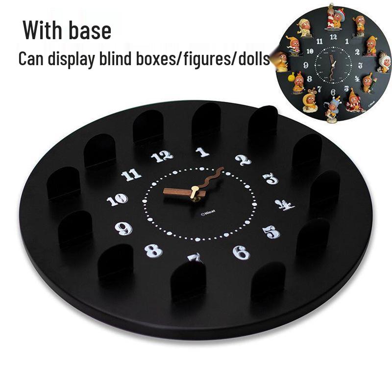 Magnetic Blackboard Wall Clock - DIY Artistic Home Decor for Living Room & Bedroom