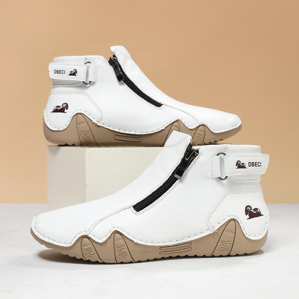 Handgenähte flache Damenschuhe - Herbst/Winter Freizeitkleidung