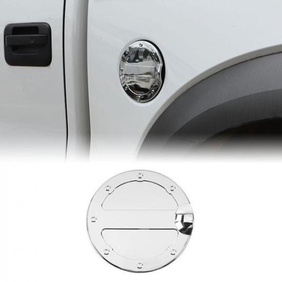 Exterior Gas Tank Cap Fuel Filler Door Cover Trim For Ford F150 2009-2014 Chrome